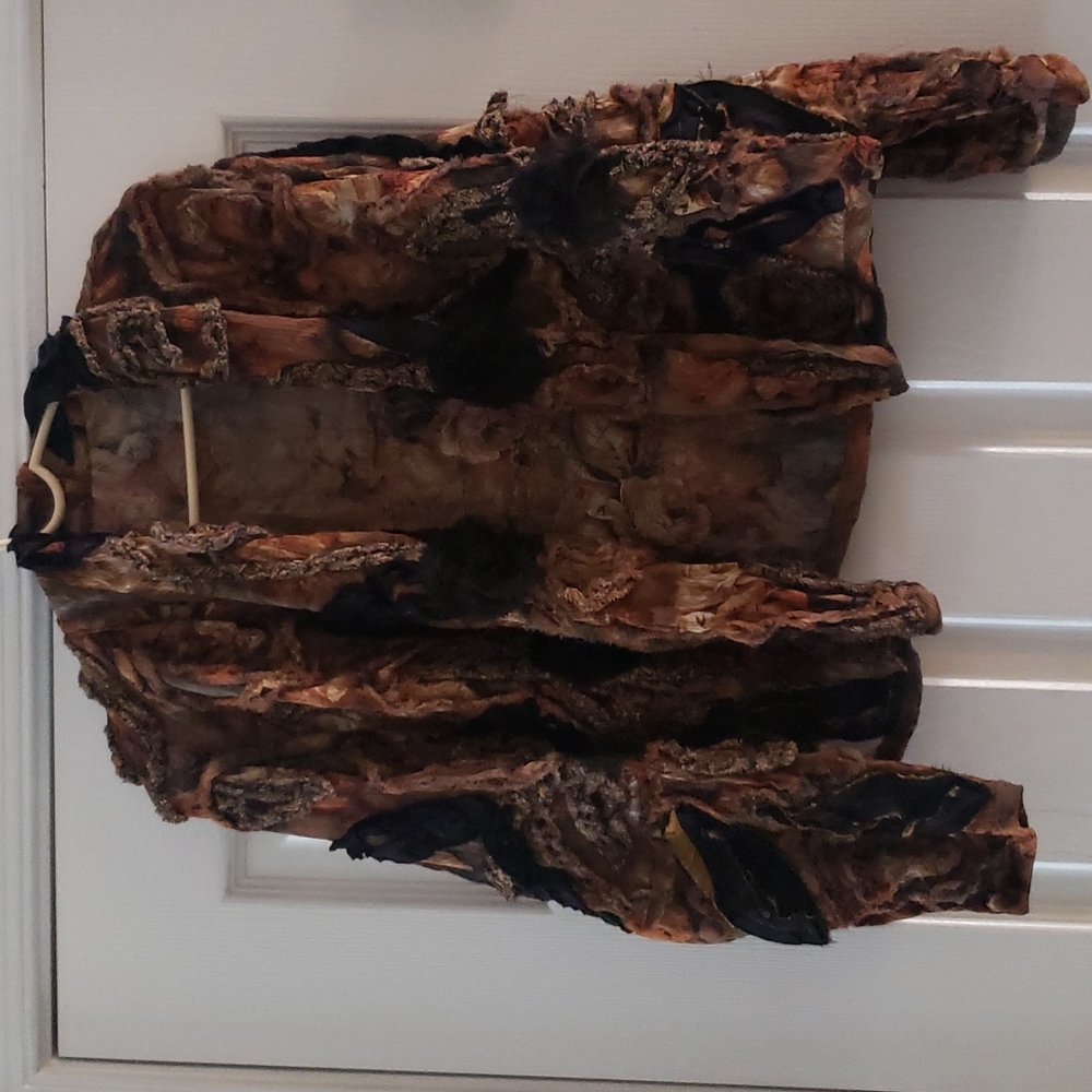 Artist designed chenille short jacket